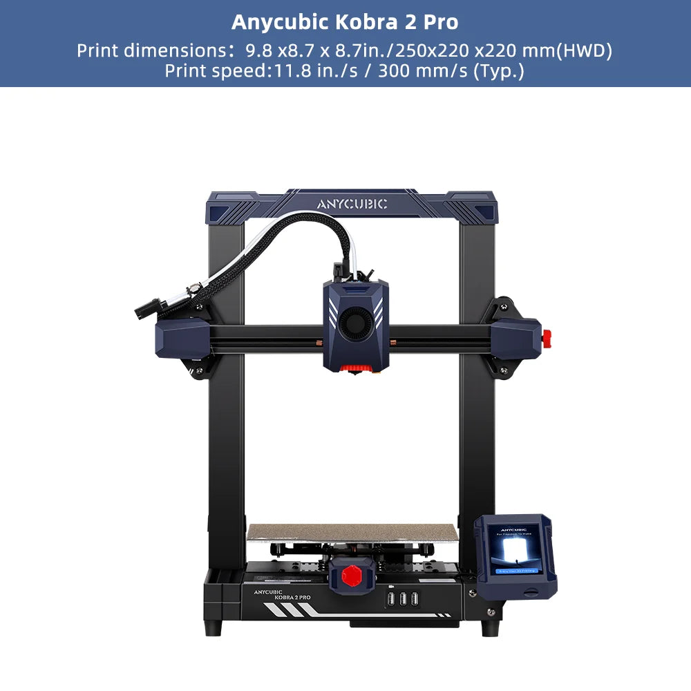3D tlačiareň ANYCUBIC Speed FDM Series 3D tlačiareň Kobra 2 Neo 3D veľkorozmerná automatická vyrovnávacia tlačiareň FDM 3D tlačiarne Kobra 2 Pro Max Plus