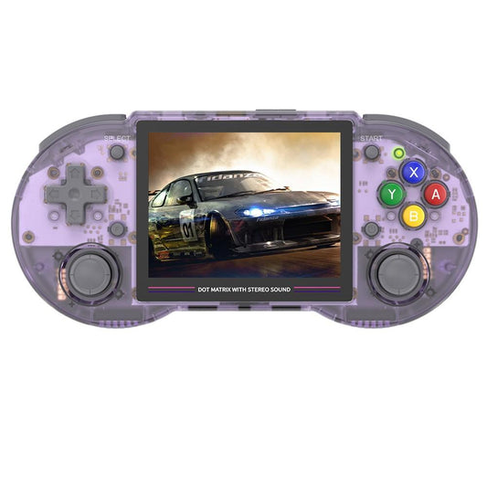 ANBERNIC RG353PS Game Console, 16GB Linux, 1GB LPDDR4, HDMI Output - Transparent Purple