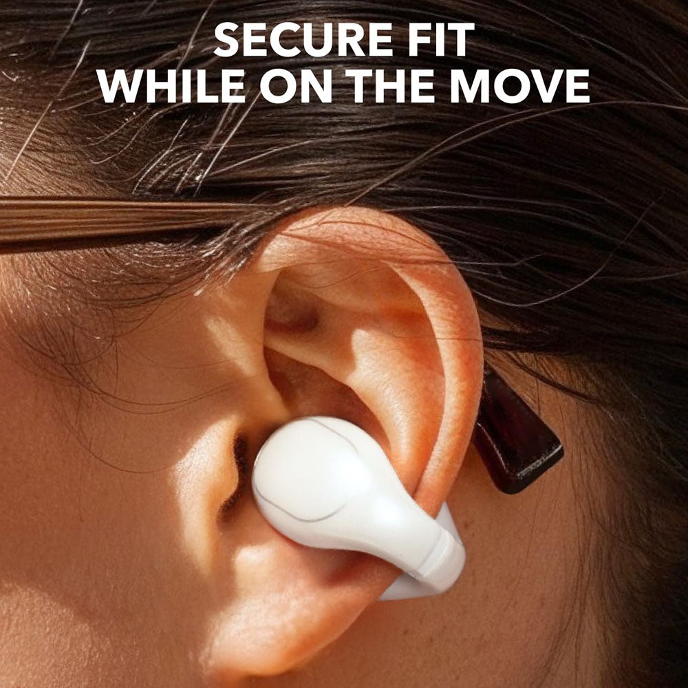 Anker Soundcore C30i Open-ear Clip-on Earbuds, Bluetooth 5.3, IPX4 Water-Resistant, Up to 30 Hours Playtime - White