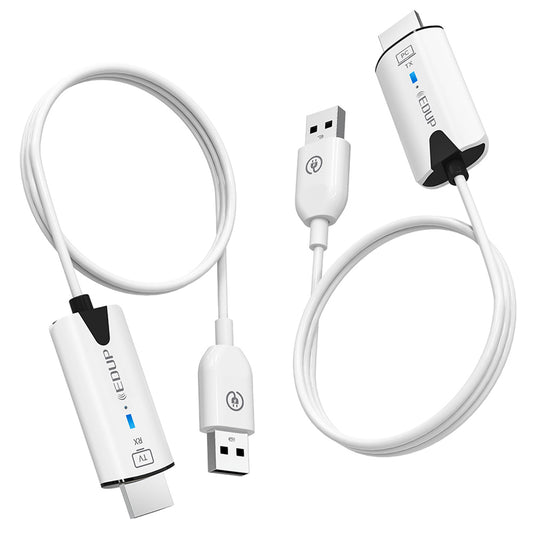 EDUP EH-WD9906 Wireless HDMI Transmitter and Receiver, Plug & Play, Screen Mirror & Extend, 98ft Transmission, 1RX to 8TXs