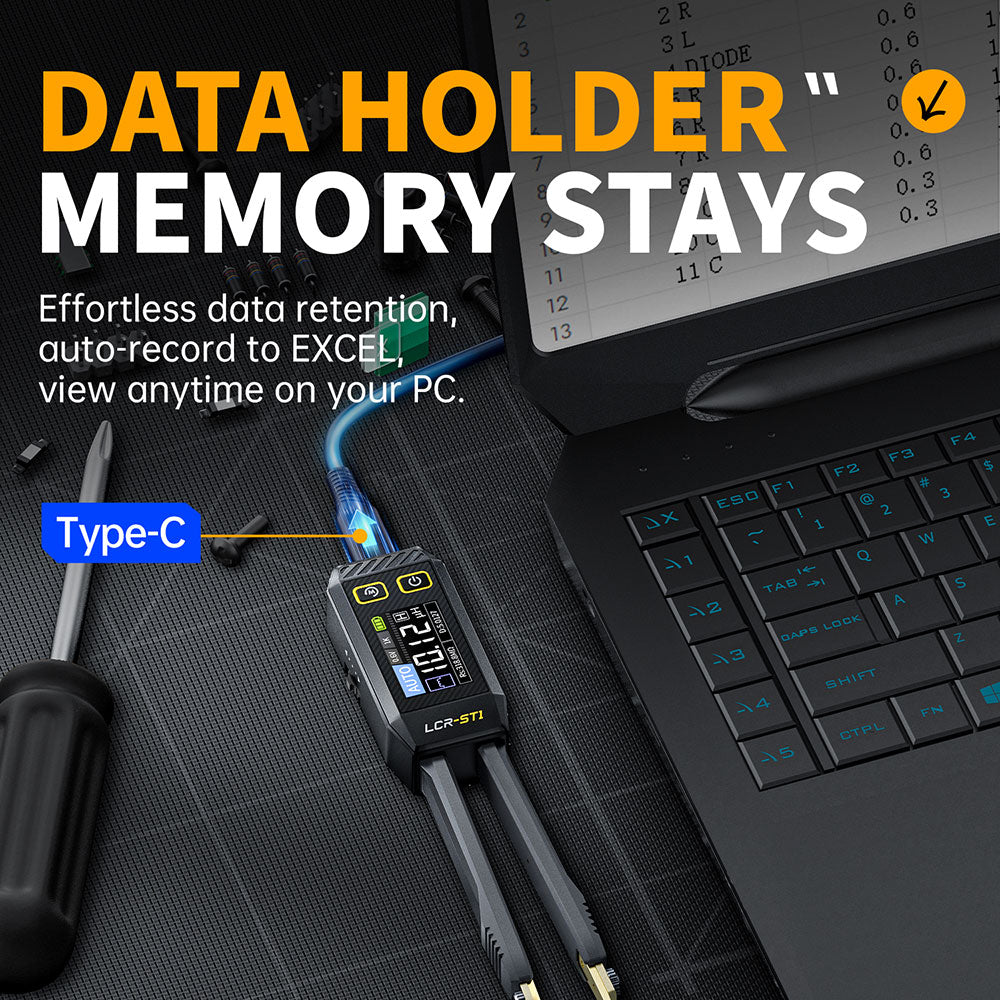 FNIRSI LCR-ST1 Mini Smart Tweezer LCR Meter/ESR Meter