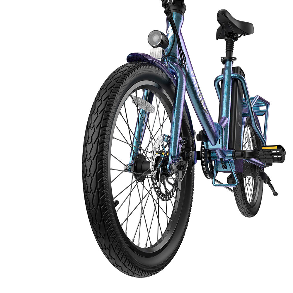 Fafrees F20 Lasting Electric Bike, 250W Motor, 36V 18.2Ah Battery, 20*1.95" Tires, 25km/h Max Speed, 120km Max Range, Mechanical Disc Brakes, SHIMANO 7 Speed - Radiant Teal