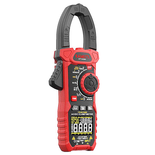 KAIWEETS HT208D INRUSH Clamp Meter, 1000 Amp AC/DC Current, 1000V AC/DC Voltage, NCV sensor, GFCI electrical outlets tester, Null Wire and Live Wire Testing