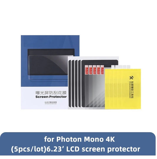 ANYCUBIC 3D diely tlačiarne 5ks súprava ochrany LCD obrazovky pre Photon Mono 4K, Photon Mono X (6K) 6,23/8,9/9,25 palca