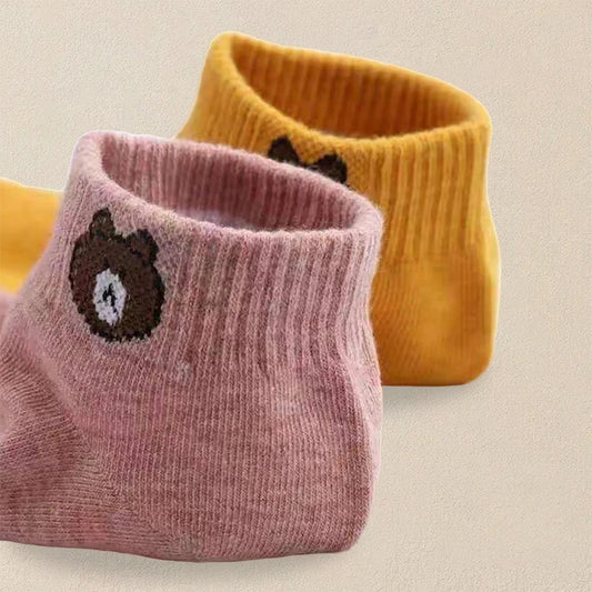 10 párov Dámske ponožky s kresleným vzorom Trendové a módne Všestranné ponožky Ľahké Priedušné Pohodlné Ponožky na voľný čas