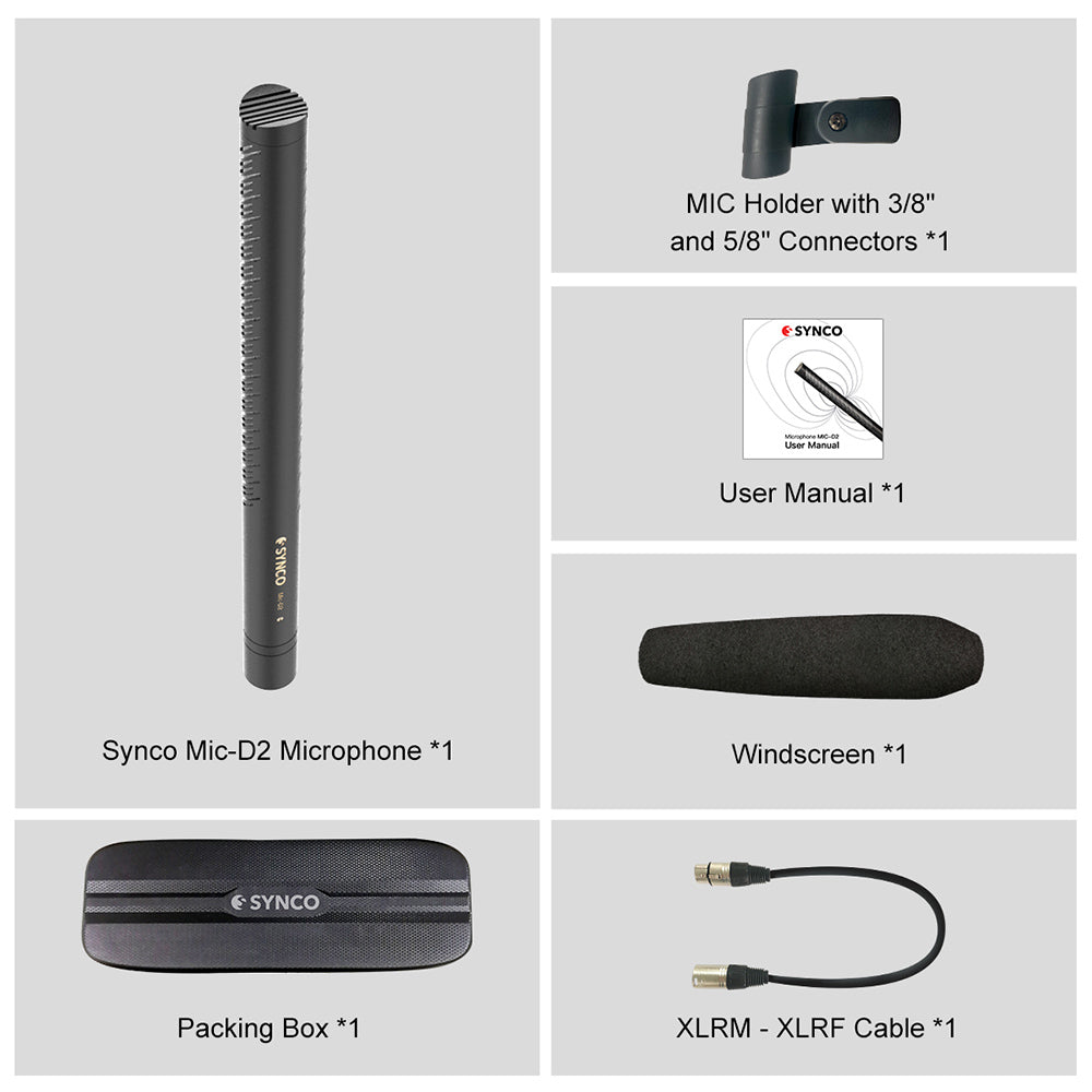 SYNCO D2 Hypercardioid Shotgun Microphone