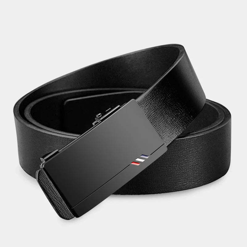 Módny biznis pánsky opasok Originálny luxusný značkový opasok opasok s automatickou prackou PU kožený mäkký opasok s nákladnými nohavičkami Džínsový opasok