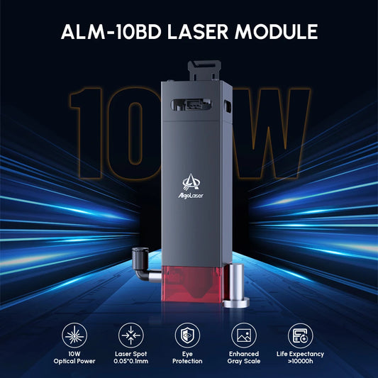 Vysokorýchlostný 10W 20W laserový modul AlgoLaser s Air Assist pre laserové rezacie nástroje Drevo Akrylátové drevoobrábacie stroje a diely