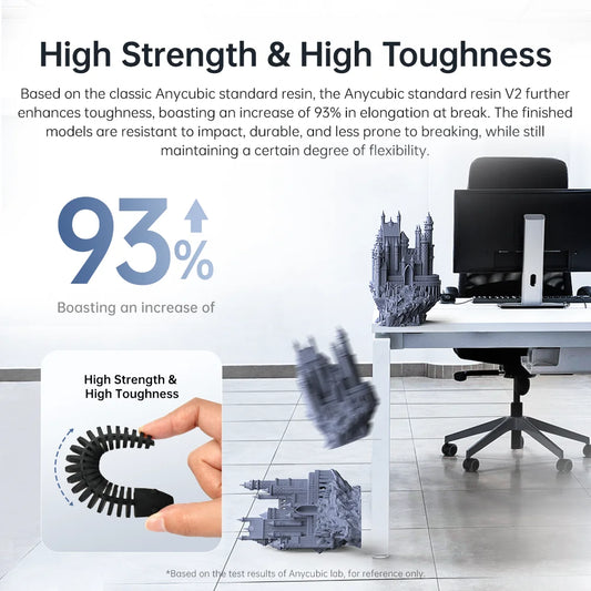 ANYCUBIC 405nm UV štandardná živica / štandardná živica V2 pre fotónovú 3D tlačiareň Mono X tlačový materiál LCD UV citlivý Normálny 1kg