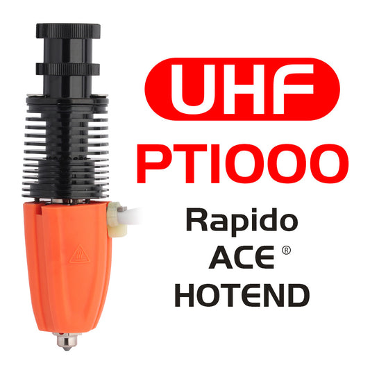 Trianglelab Rapido ACE UHF Hotend - PT1000 Thermistor, Compatible with Dragon/Rapido, V6 Adapter