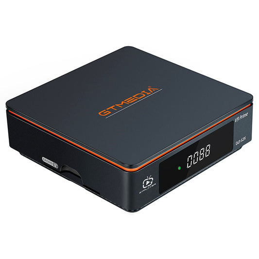 GTMEDIA V9 Prime Satellite Receiver, DVB-S/S2/S2X, HEVC 10Bit, Built-in 2.4G WiFi, Support CA Card, Biss Auto Roll - EU Plug