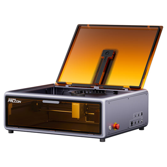 Creality Falcon A1 10W FDA Class 1 Laser, 600mm/s Fast Engraving, Built-in Camera, Smart Material Detection Eye-Protection Cover, 0.06 - 0.08mm Compressed Spot, Extraction Fan, 305*381mm