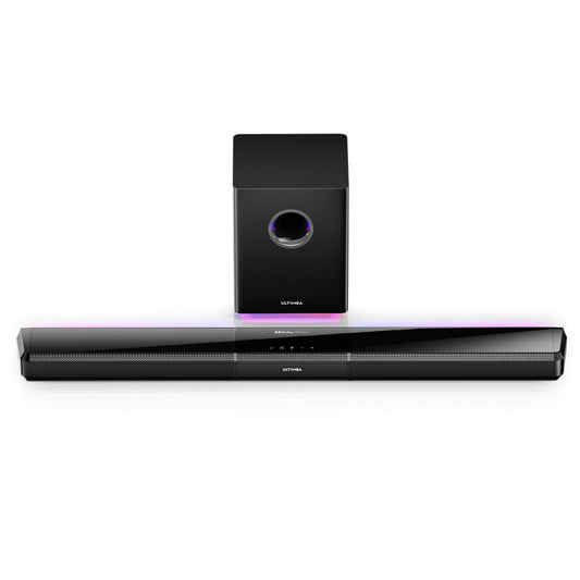 Ultimea Apollo S80 5.1 Soundbar, Smart APP Control, Dynamic Lighting Effects, RGB Light & Brightness Adjustment, 121 Preset EQ Matrices, Detachable Design