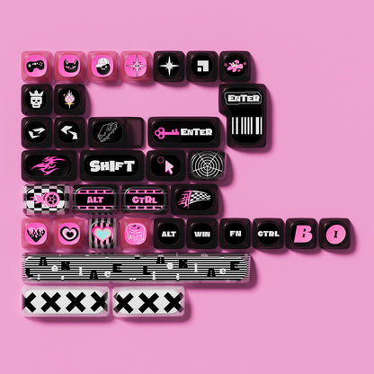 Akko Pink Phantom Keycap Set (139-key)