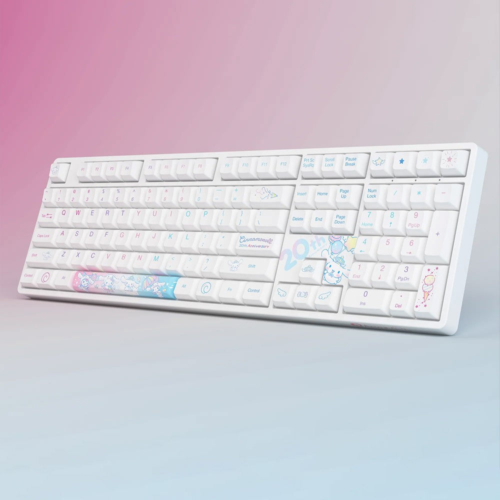 Akko Cinnamoroll 20th Anniversary 3108RF CS Sakura Switch 108keys Dual-mode Mechanical Keyboard