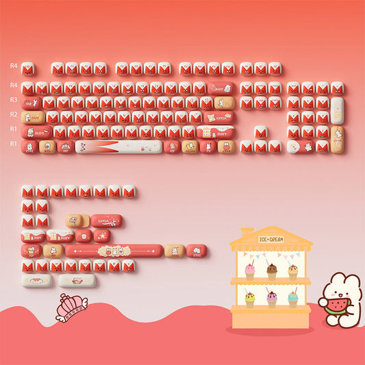 Akko Bunny Apple Keycap Set (137-key)