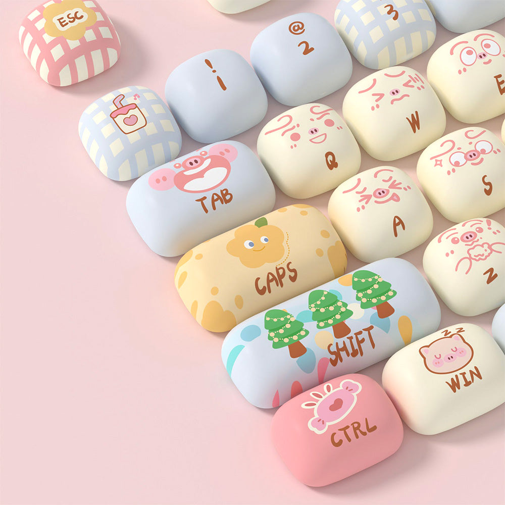 Akko Piggy Party MOG Profile Keycap Set (139-key)