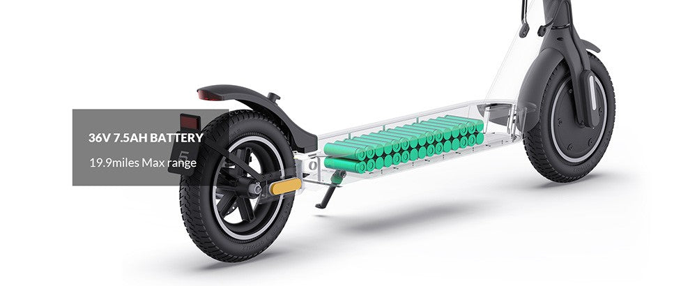 Elektromobilný skúter 5TH WHEEL V30 Pro, 10" plástvový pneumatik, 350W predný motor (MAX 520W), max. rýchlosť 18 mph, 36V 7,5Ah batéria.