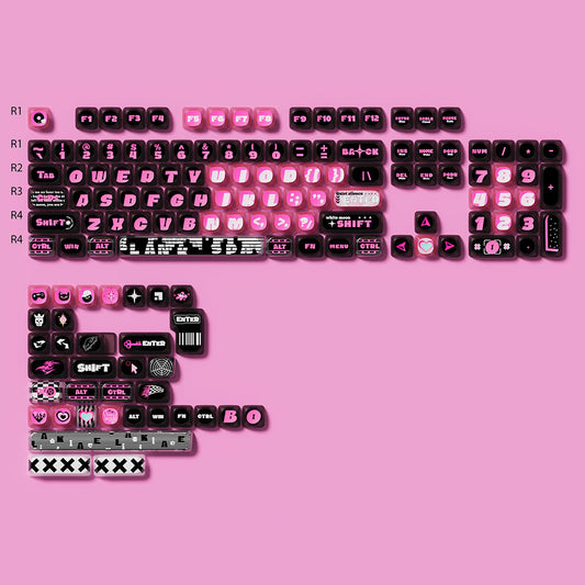 Akko Pink Phantom Keycap Set (139-key)