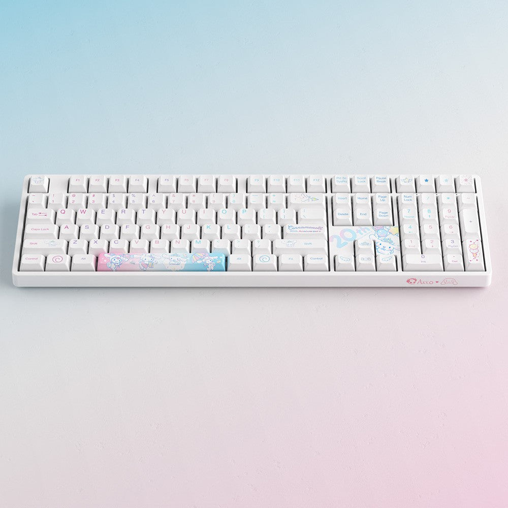 Akko Cinnamoroll 20th Anniversary 3108RF CS Sakura Switch 108keys Dual-mode Mechanical Keyboard