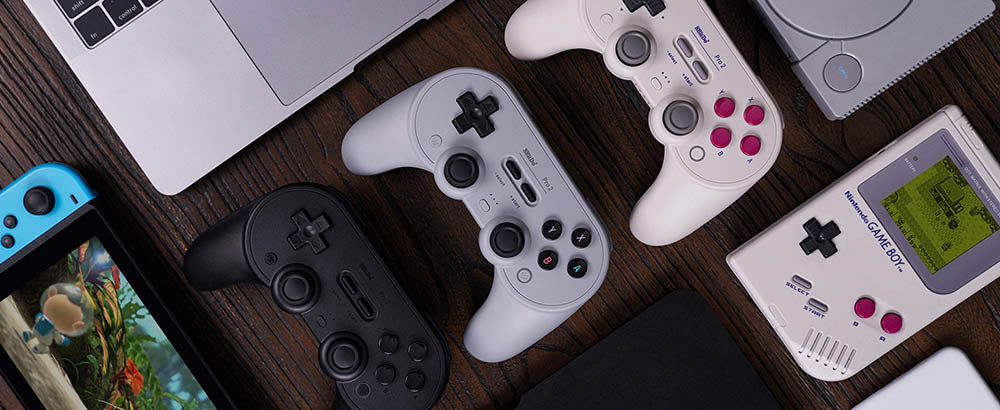 8BitDo Pro 2 Bluetooth herný ovládač, Hallov efektový joystick, kompatibilný s Switch, PC, Android, Steam Deck, Apple a Raspberry Pi – G Classic Edition