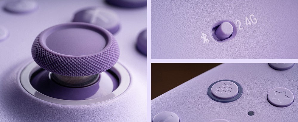 Bezdrôtový herný ovládač 8BitDo Ultimate 2C pre Windows PC a Android, frekvencia skenovania 1000 Hz, Hall efektové páky a Hall efektové spúšte – ružová