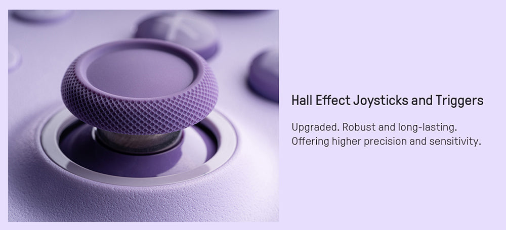 Bezdrôtový herný ovládač 8BitDo Ultimate 2C pre Windows PC a Android, frekvencia skenovania 1000 Hz, Hallov efekt v joystickoch a spúšti - ružová