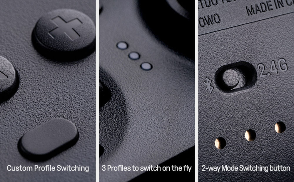 8Bitdo Ultimate herný ovládač s nabíjacou základňou, Hallovým senzorovým joystickom, kompatibilný so Switch, Windows a Steam Deck – biela