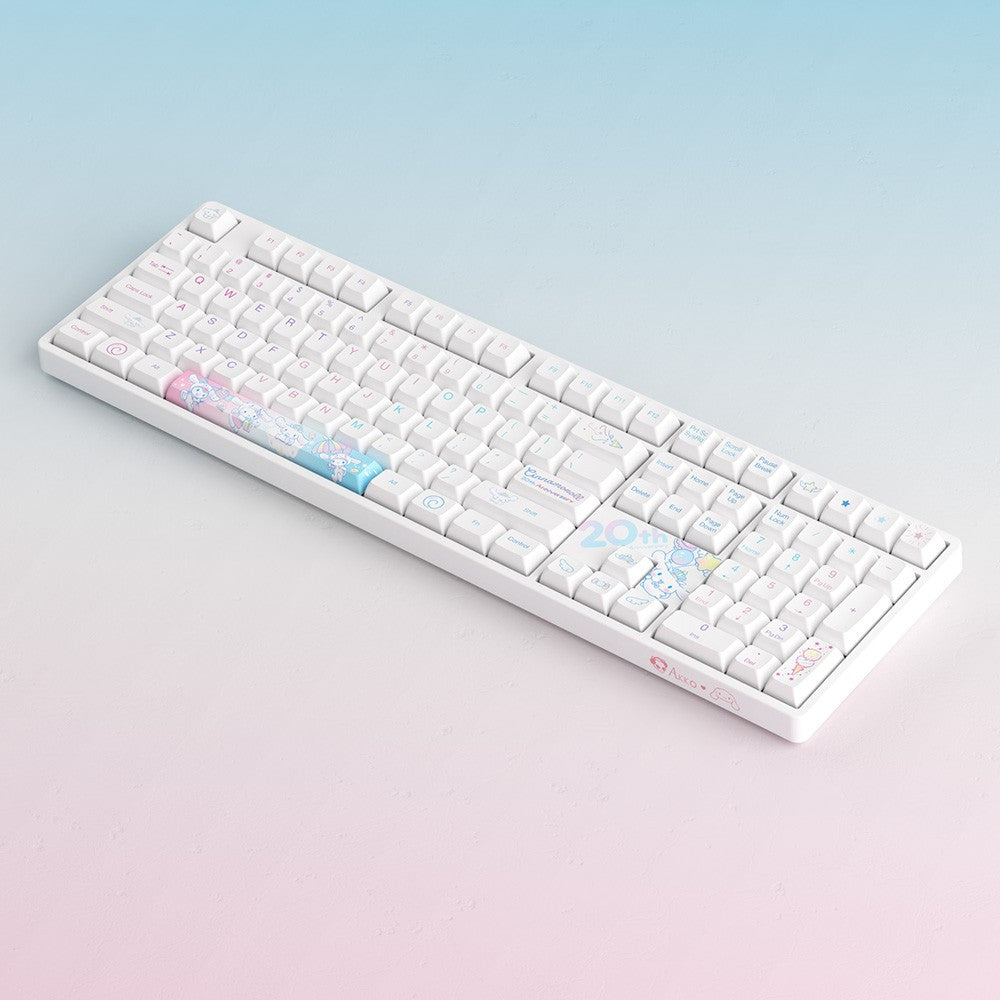 Akko Cinnamoroll 20th Anniversary 3108RF CS Sakura Switch 108keys Dual-mode Mechanical Keyboard