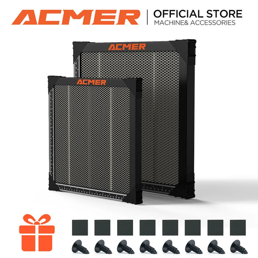 ACMER laserový rezací voštinový pracovný stôl pre P1 10 P2 33W CO2 alebo diódový CNC laserový gravírovací stroj na rezanie 400x400/440x440mm