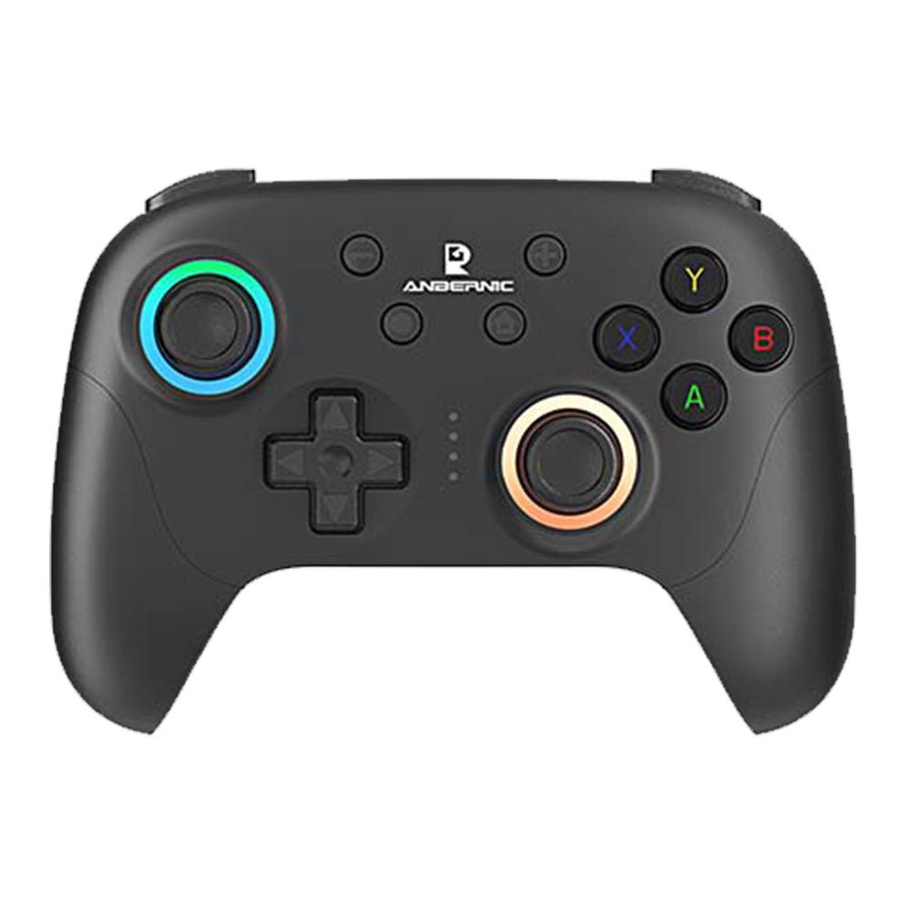 ANBERNIC RG P01 Game Controller, Hall Effect Triggers &amp; Joystick, Six-axis Gyroscope, Bluetooth/2.4G Wireless/ Wired Connection, 9 Hours Autonomy, Compatible with PC, Switch, Android, iOS, Steam - Black