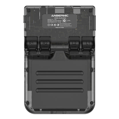 ANBERNIC RG353V Game Console, 256GB TF Card, 32GB Android 16GB Linux, 2GB LPDDR4, HDMI Output, Moonlight Streaming - Transparent Black