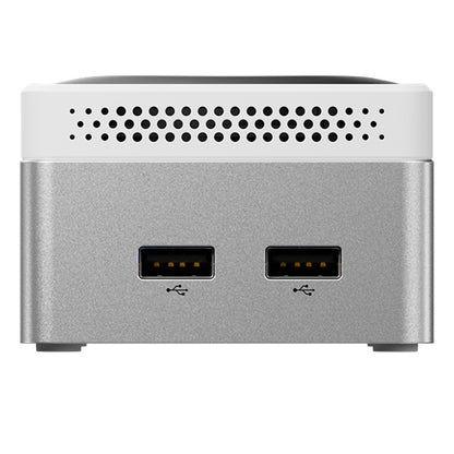 AOOSTAR T8 Mini PC (Free Docking Station), Intel N100 4 Cores Max 3.4GHz, 12GB LPDDR5 RAM 256GB SSD, Support Dual-screen 4K@60Hz Display, Dual Band WiFi, 1*Full-featured Type-C 2*USB3.0 2*USB2.0 1*HDMI 2*1000Mbps LAN 1*Audio Jack, 35W GaN Charger