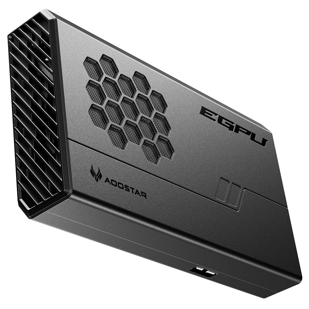 AOOSTAR XG76XT eGPU Dock with AMD Radeon RX 7600XT GPU, 8GB GDDR6 RAM, 128bit, 1*USB 4.0, 1*Oculink, 1*HDMI, 2*DP, 1*Type-C, 100W Reverse Charging