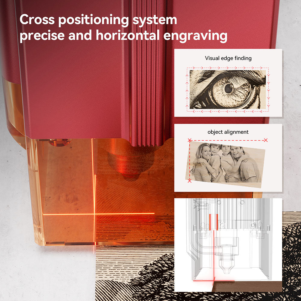 ATOMSTACK A12 PRO 12W Laser Engraver Cutter, Fixed Focus, 0.02mm Engraving Precision, 600mm/s Engraving Speed, 32-bit Motherboard, Cross Laser Positioning, App Control, Unibody Frame, 365x305mm