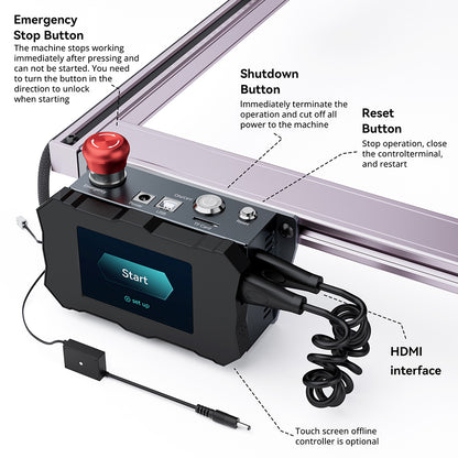 ATOMSTACK AIC1 Auto Air Assist Control System, WiFi Offline Work, 32-bit Motherboard, for S30 Pro/S20 Pro/S10 Pro/A5 Series