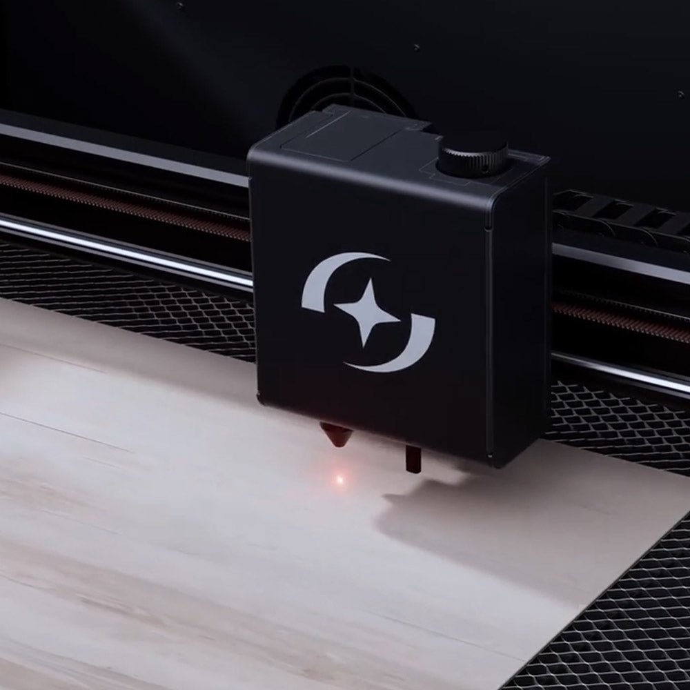 ATOMSTACK Hurricane FDA Class1 55W CO2 Laser Cutter, 0.01mm Precision, 600mm/s Engraving Speed, 500*300mm, Visible Red-Light Indicator, 5MP Camera, Auto Fire Extinguisher, Smoke Exhaust System