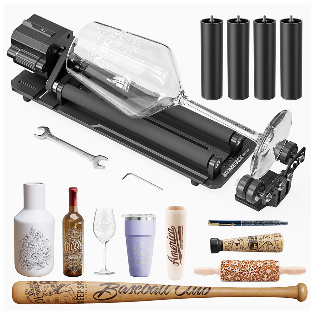 ATOMSTACK R2-B Simple Rotary Roller, for ATOMSTACK A6/A12/A24 Series