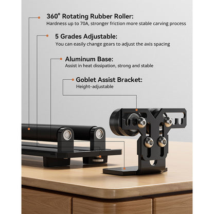 ATOMSTACK R2-B Simple Rotary Roller, for ATOMSTACK A6/A12/A24 Series
