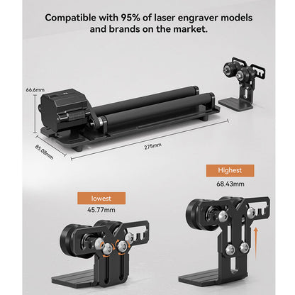 ATOMSTACK R2-B Simple Rotary Roller, for ATOMSTACK A6/A12/A24 Series