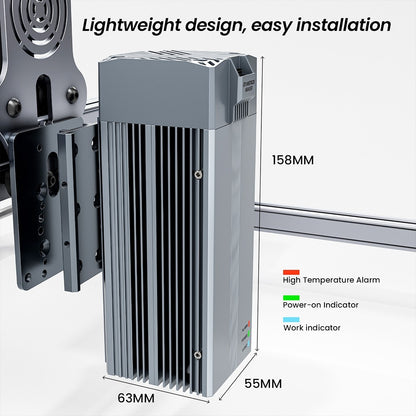 ATOMSTACK R30 V2 Infrared Laser Module, 1064nm 2W Laser Power, 0.03mm Spot, Rust Removal, for Metal and Plastic Engraving