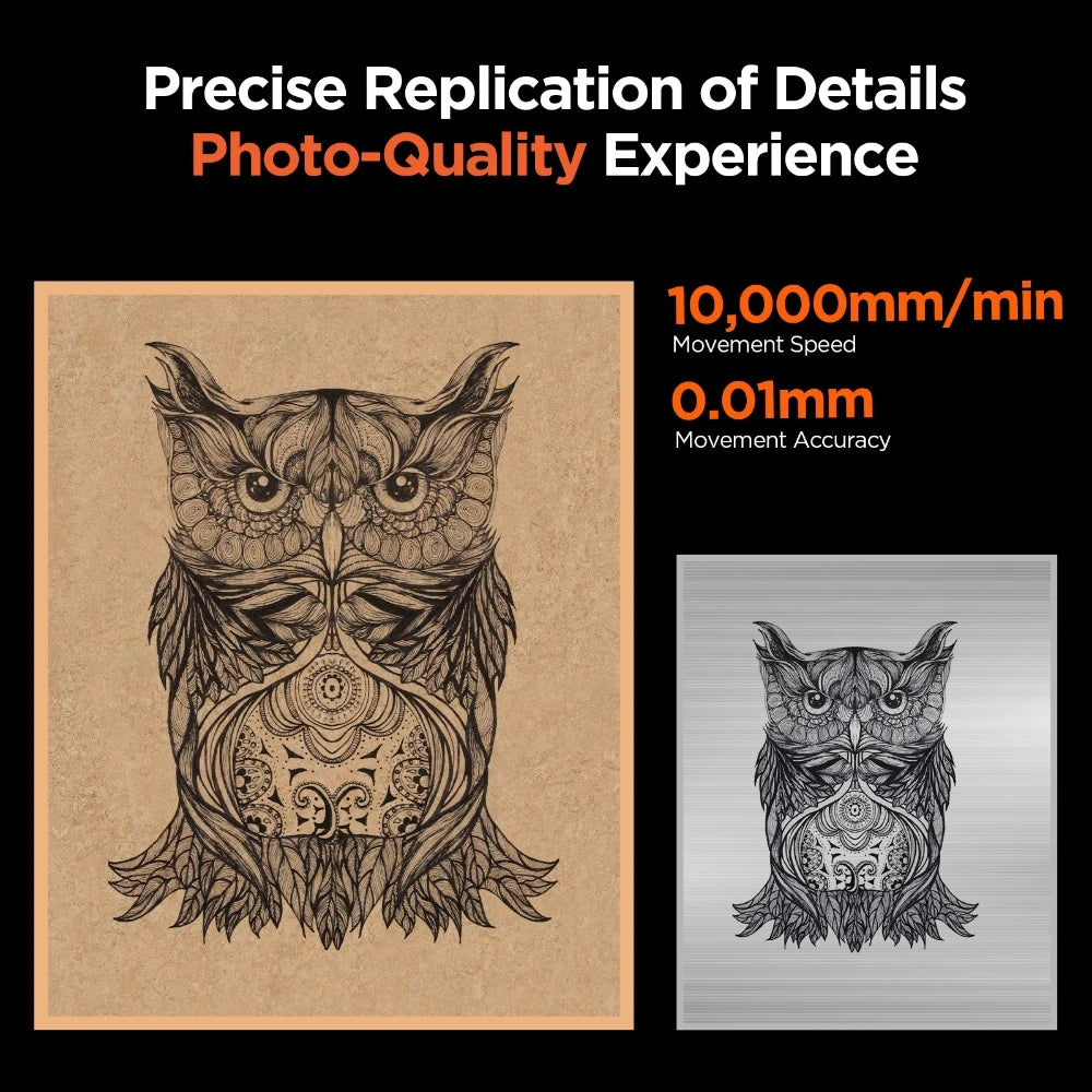 ACMER P1 10W laserové gravírovanie s Wifi ovládaním na drevo Akrylová modrá CNC laserové gravírovanie rezací stroj 400X410mm