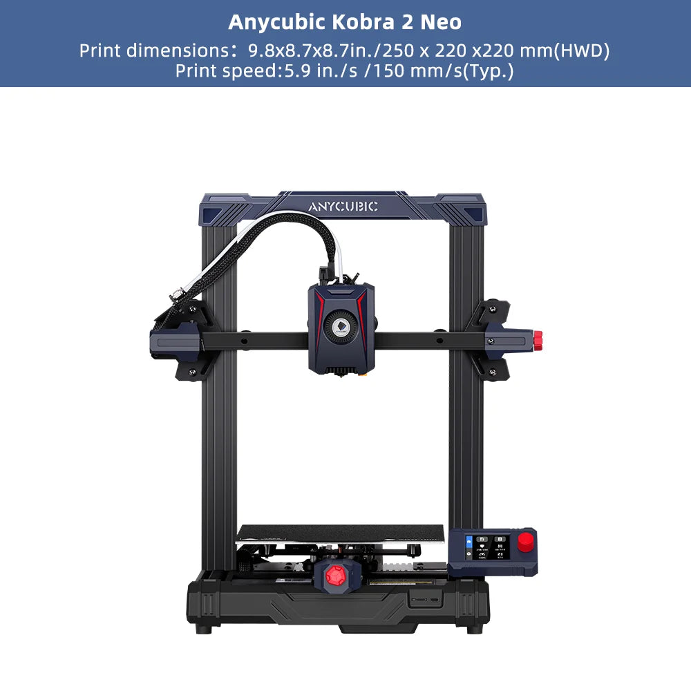 3D tlačiareň ANYCUBIC Speed ​​FDM Series 3D tlačiareň Kobra 2 Neo 3D veľkorozmerná automatická vyrovnávacia tlačiareň FDM 3D tlačiarne Kobra 2 Pro Max Plus