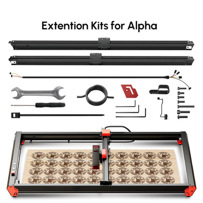 AlgoLaser Alpha Laser Engraver Extension Kit, 400*850mm (157.5*334.6inch)