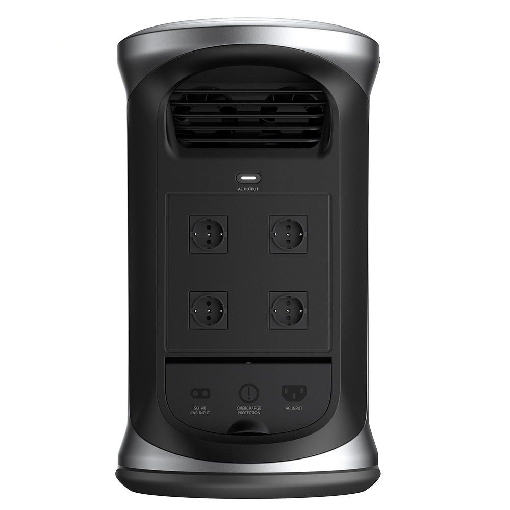 Ampace Andes 1500 Portable Power Station, 1462Wh LiFePO4, 2400W (Surge 3600W) SiCPrime Solar Generator, Full Charge in 55min, 4xAC, 4xUSB-A, 2xUSB-C, 2x5521, 1xCar Socket, 6000 Cycles, -20℃~45℃, APP Control, for Outdoor Camping, RVs, Home Backup