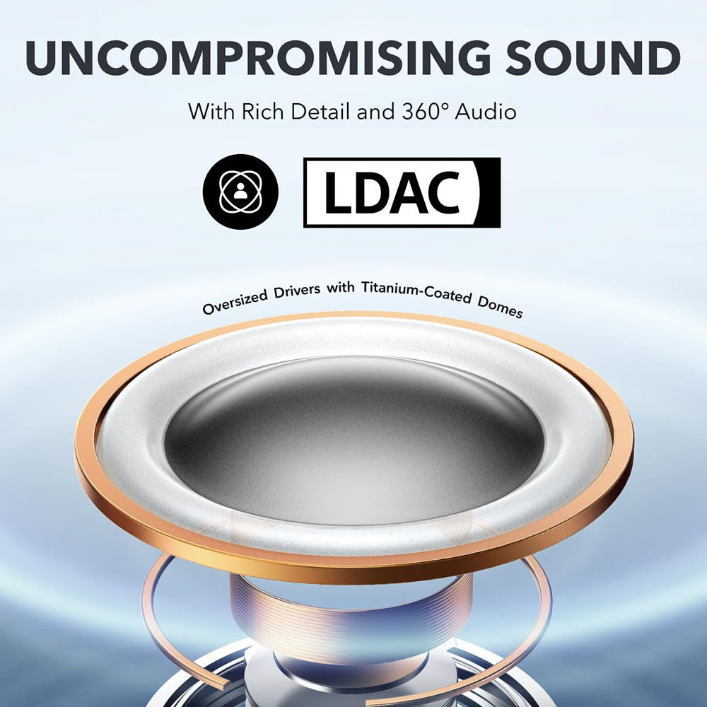 Anker Soundcore AeroFit Pro Open-ear Earbuds, Bluetooth 5.3, Up to 46 Hours Playtime - Black