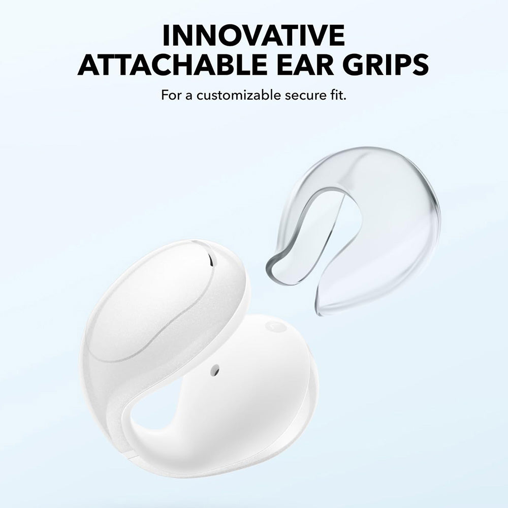 Anker Soundcore C30i Open-ear Clip-on Earbuds, Bluetooth 5.3, IPX4 Water-Resistant, Up to 30 Hours Playtime - White