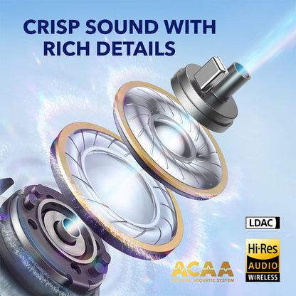 Anker Soundcore Liberty 4 True Wireless ANC Earbuds, Hi-Res Wireless Audio, Spatial Audio with Dual Modes, Heart Rate Sensor - Black