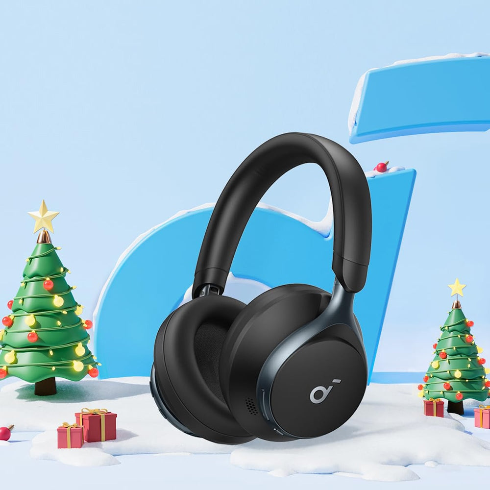 Anker Soundcore Space One ANC Headphones, App Control, 40 Hours with ANC on, 55 Hours with ANC off, Bluetooth 5.3 - Black