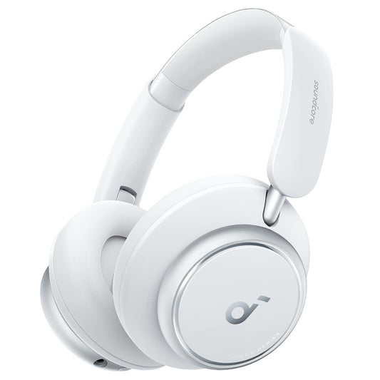 Anker Soundcore Space Q45 Headphones, Adaptive ANC, 50 Hours Playtime (ANC on), Bluetooth 5.3, App Control - White